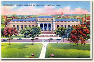 1940's Postcard of the CT Supreme Court - click here to see more