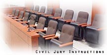 Jury box and bench
