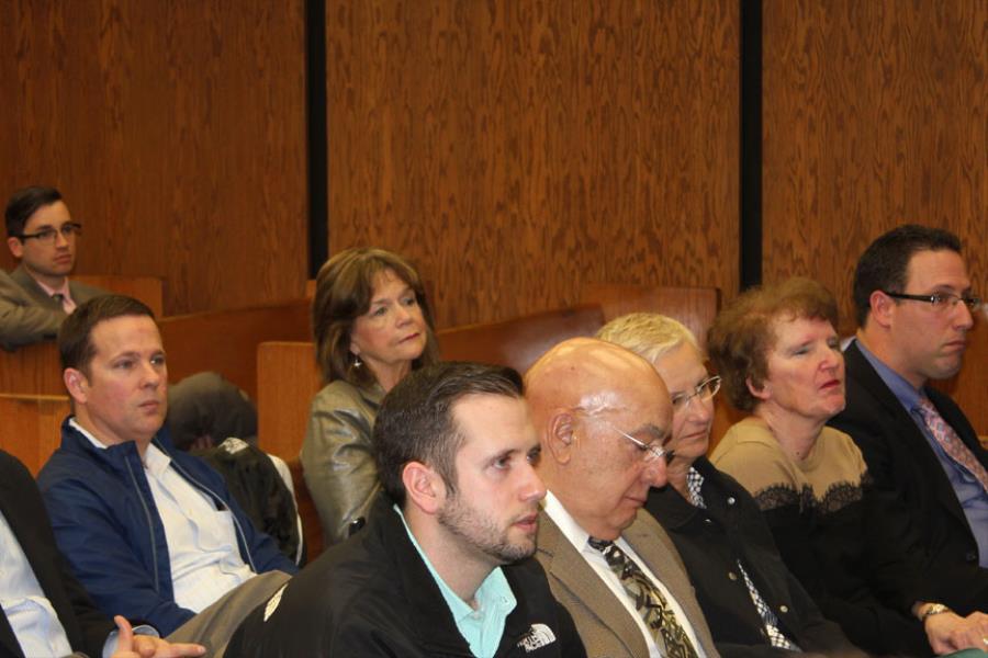 Family members of Liberty Bell recipient Marshal Robert F. Dinunzio.