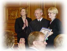Justice Borden and Bonnie Waters