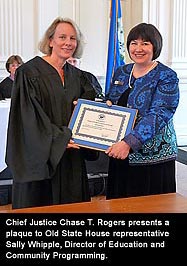 Chief Justice Chase T. Rogers and Sally Whipple