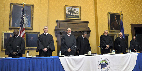 Judges at bench