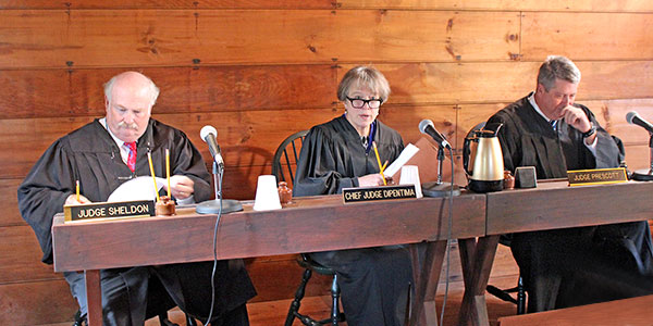 Judges DiPentima, Sheldon and Prescott