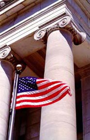 U.S. Flag at New Haven Superior Court