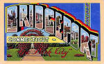 Souvenir postcard of Bridgeport, Connecticut
