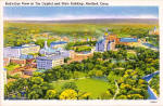 Bird's-Eye View of the Capitol and State Buildings, Hartford, CT