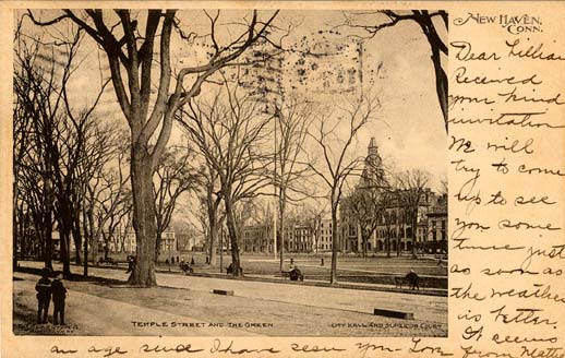New Haven City Hall and Courthouse from Temple Street