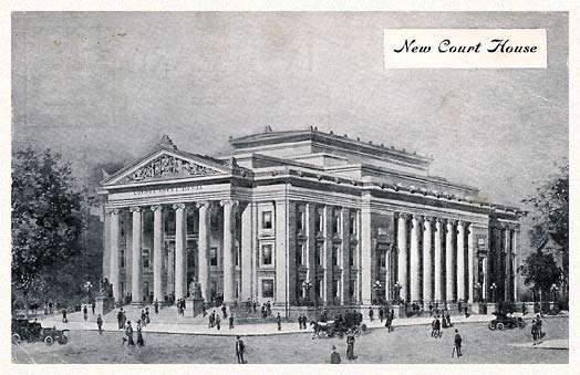 New Haven County Courthouse - postmarked 1910