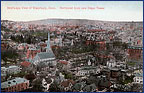 Birds eye view of Waterbury