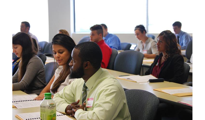 Interns learn the importance of professionalism and conduct during the Honing Your Professional Skills segment.