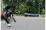 A CT State Police piper arrives as the Judicial Marshal candidates march to graduation.