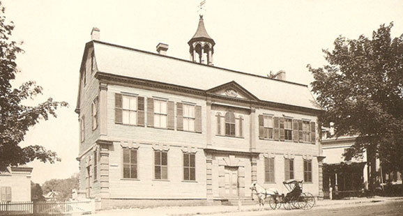 New London County Courthouse postcard