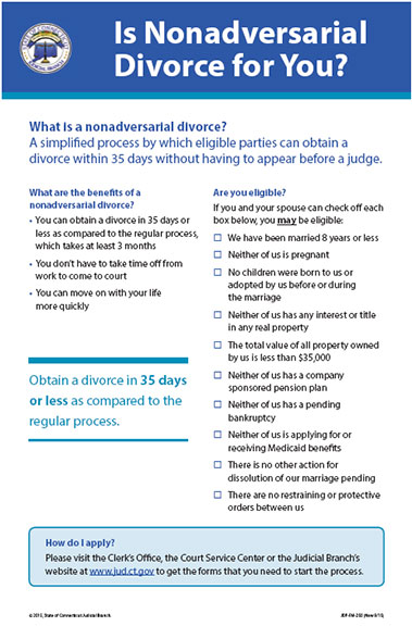 Nonadversarial Divorce Poster