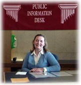 Staff at Public Information Desk