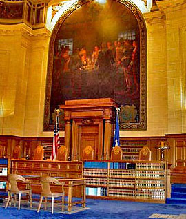 CT Supreme Court courtroom