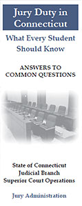 Jury Duty in CT brochure